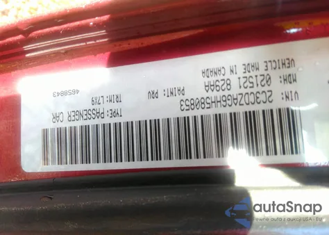 2017 Dodge Challenger Sxt z USA, uszkodzony, nr VIN 2C3CDZAG6HH580853